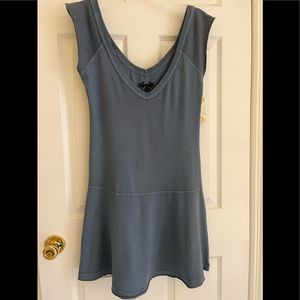 SOLD…On another Platform! Free People Blue Sleeveless Accent Stitching Dress